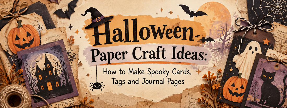 Halloween Paper Craft Ideas: How to Make Spooky Cards, Tags and Journal Pages