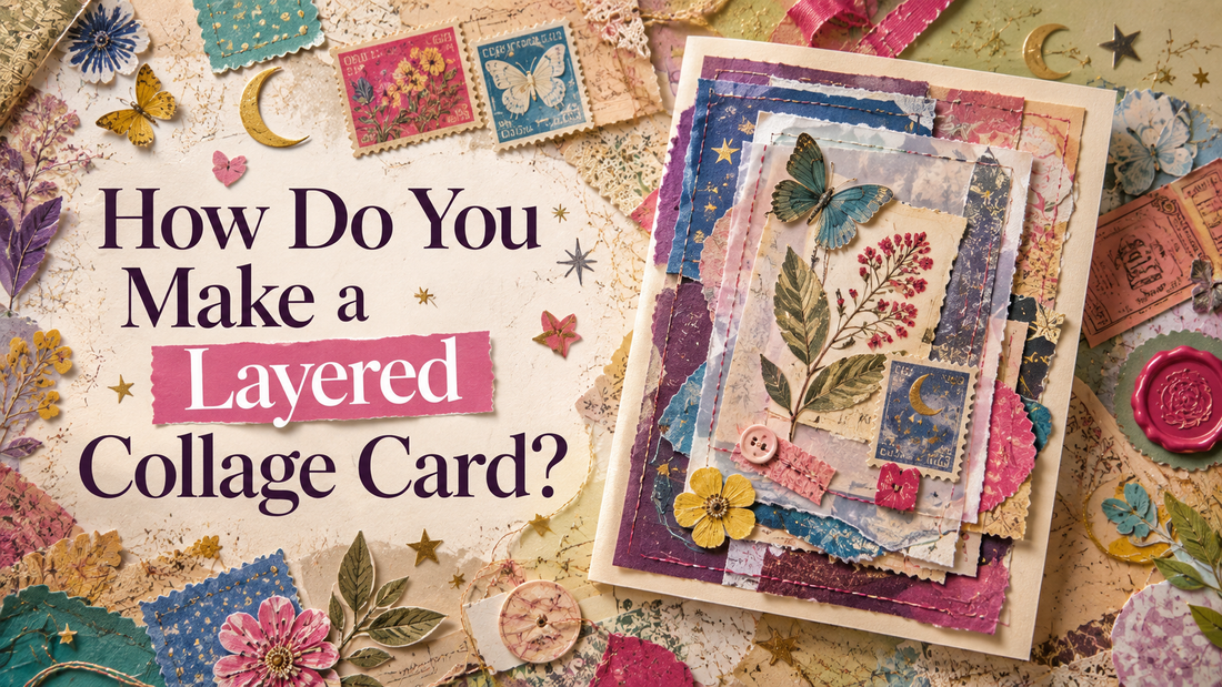 How Do You Make a Layered Collage Card?