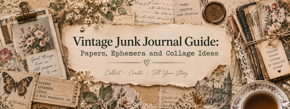 Vintage Junk Journal Guide: Papers, Ephemera and Collage Ideas