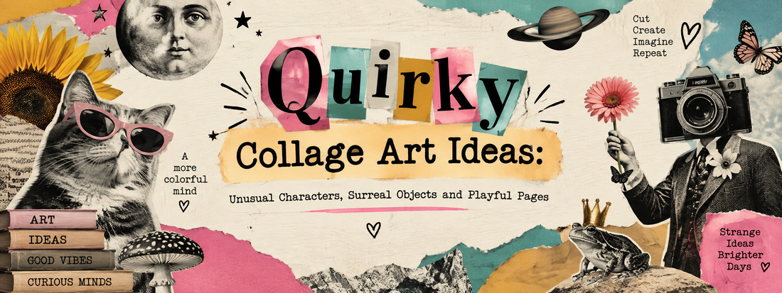Quirky Collage Art Ideas: Unusual Characters, Surreal Objects and Playful Pages