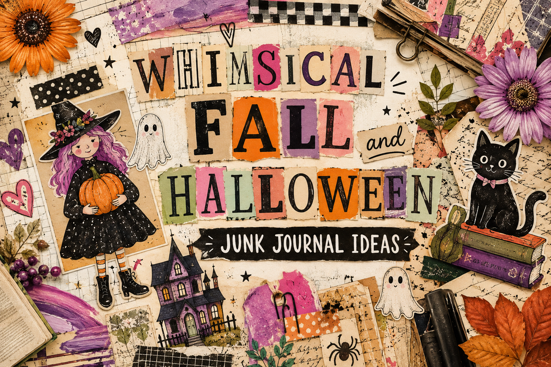 Whimsical Fall and Halloween Junk Journal Ideas