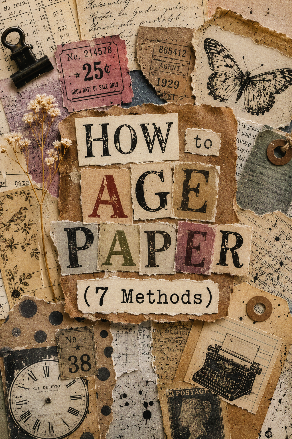 How to Age Paper for Junk Journals (7 Easy Methods)