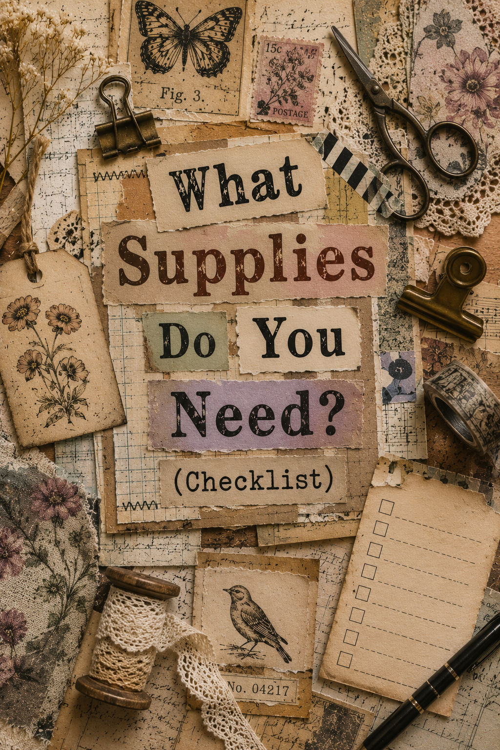 What Supplies Do You Need for Junk Journaling? (Beginner Checklist)