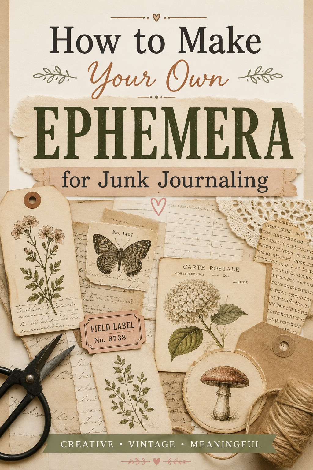 How to Make Your Own Ephemera for Junk Journaling