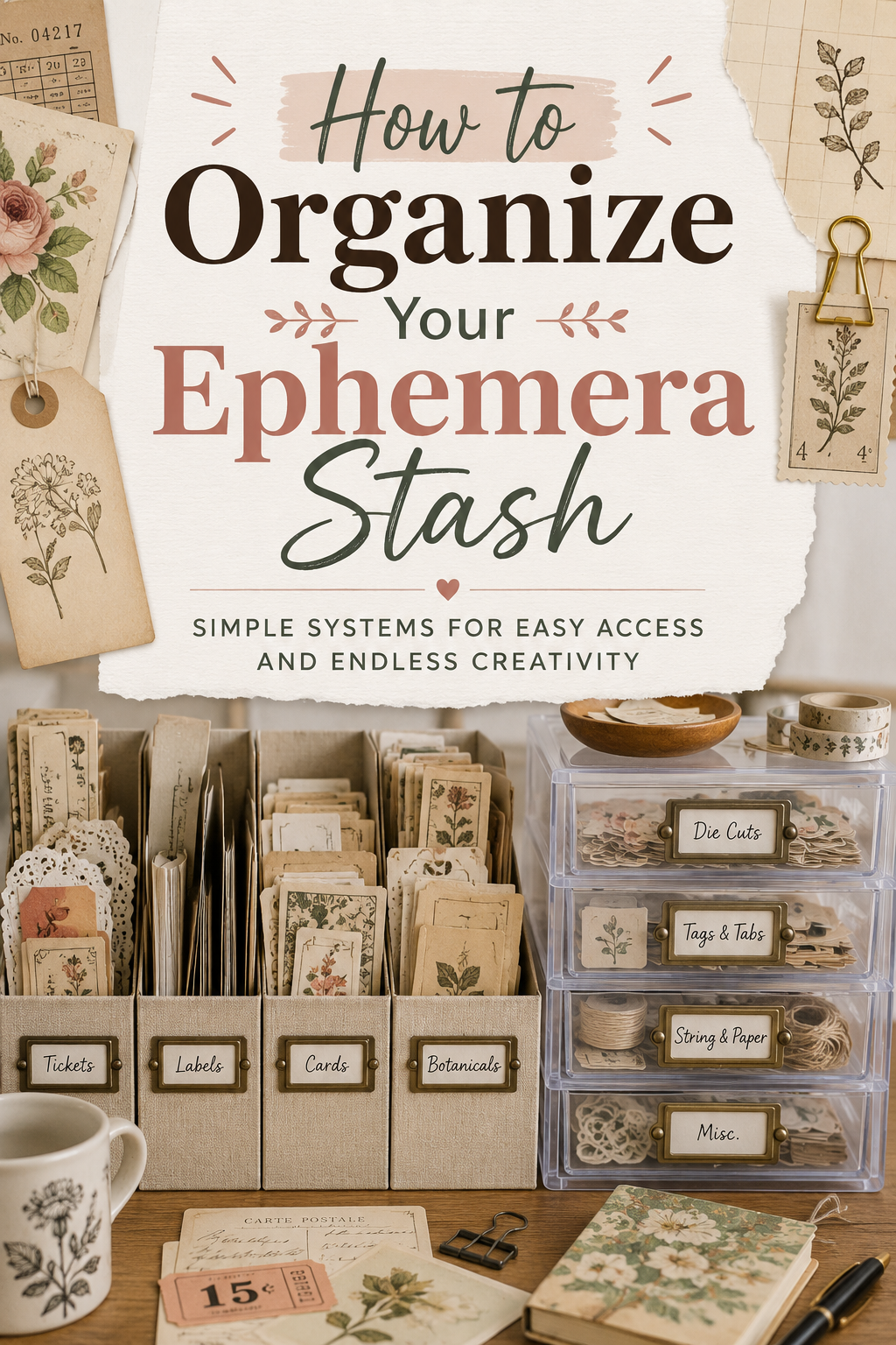 How to Organize Your Ephemera Stash
