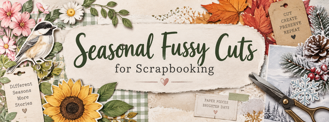 Seasonal Fussy Cuts for Scrapbooking