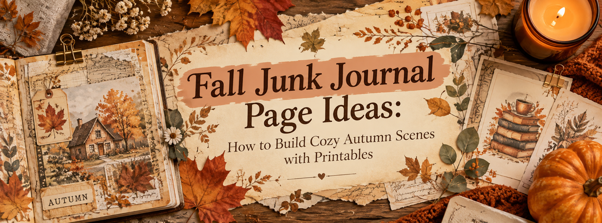 Fall Junk Journal Page Ideas: How to Build Cozy Autumn Scenes with Printables