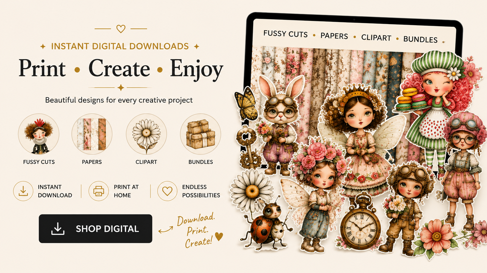 Welcome to Giraffe Creative Studio | Premium Collage Books & Digital Downloads