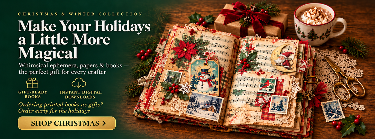 Christmas and winter ephemera, papers and books