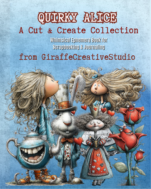 Quirky Alice Cut & Collage Book