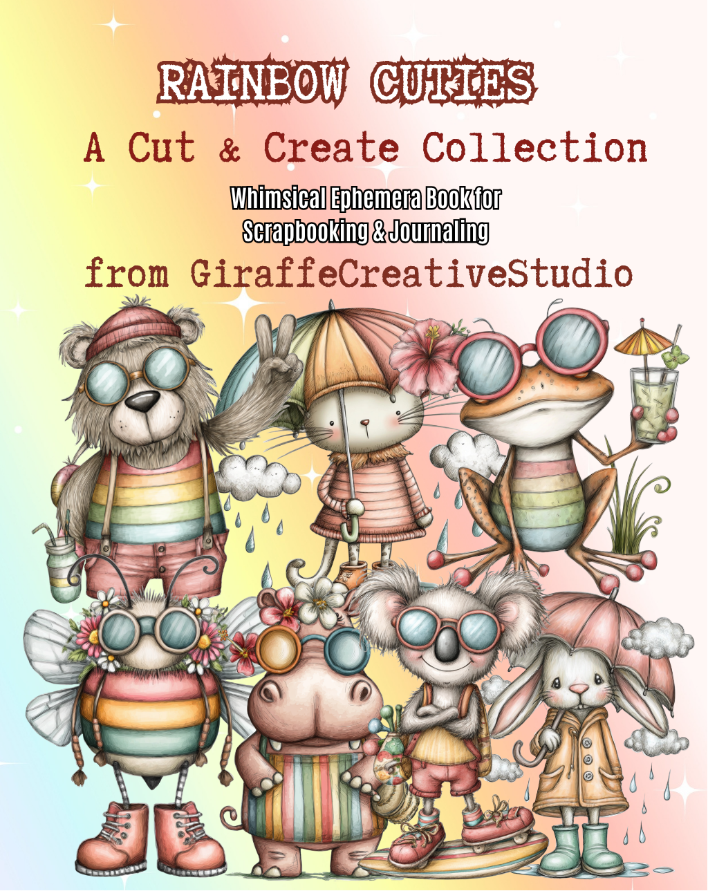 Rainbow Cuties Cut & Collage Book