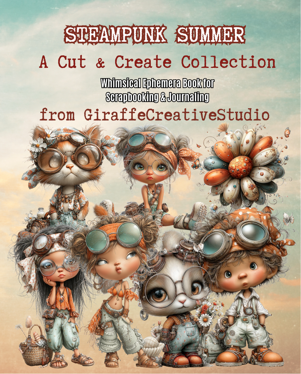 Steampunk Summer Cut & Collage Book