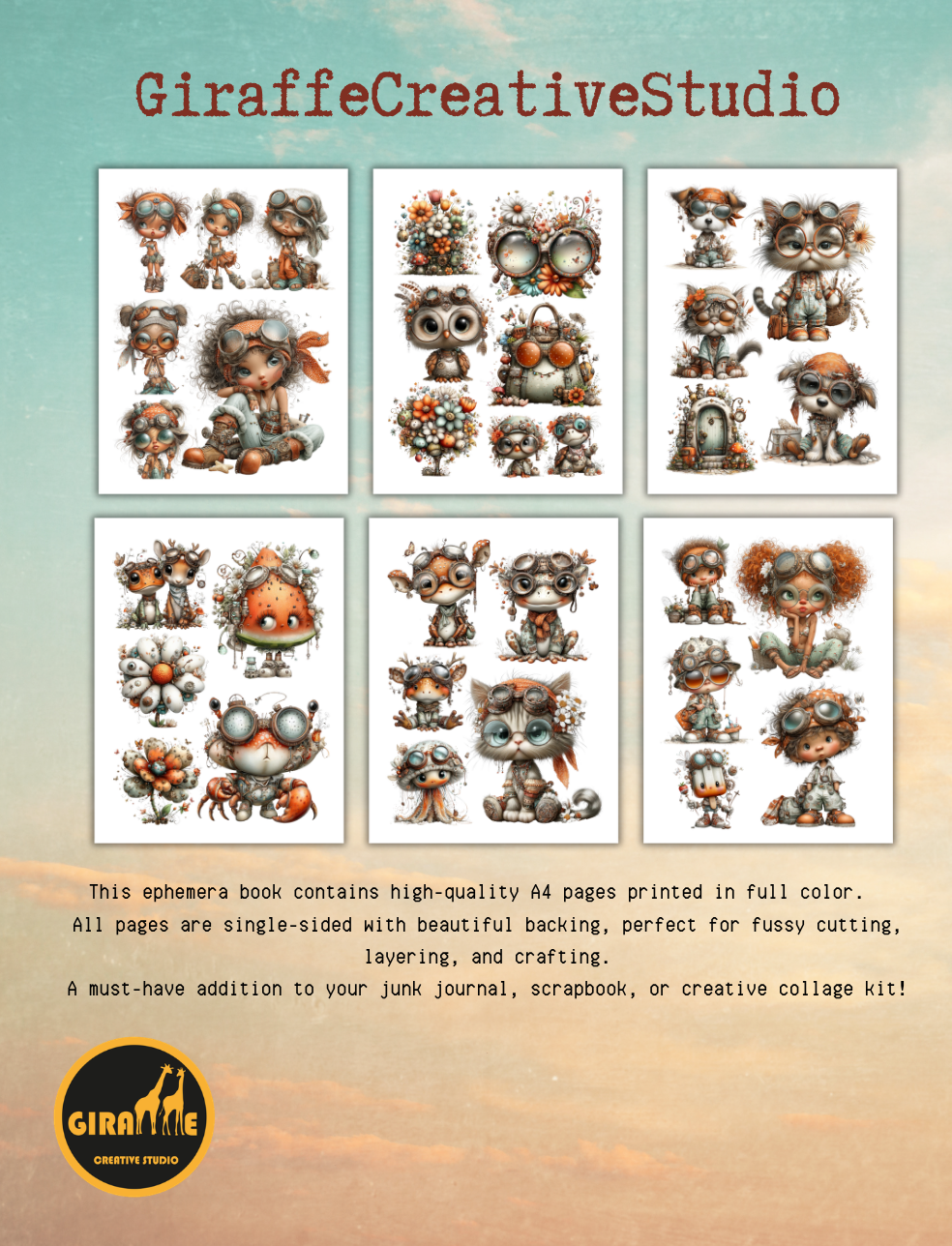 Steampunk Summer Cut & Collage Book