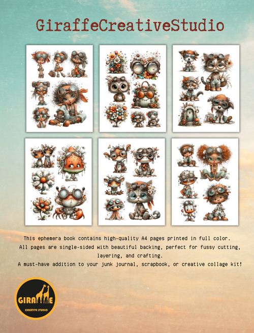 Steampunk Summer Cut & Collage Book