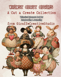 Whimsy Curvy Cuties Cut & Collage Book