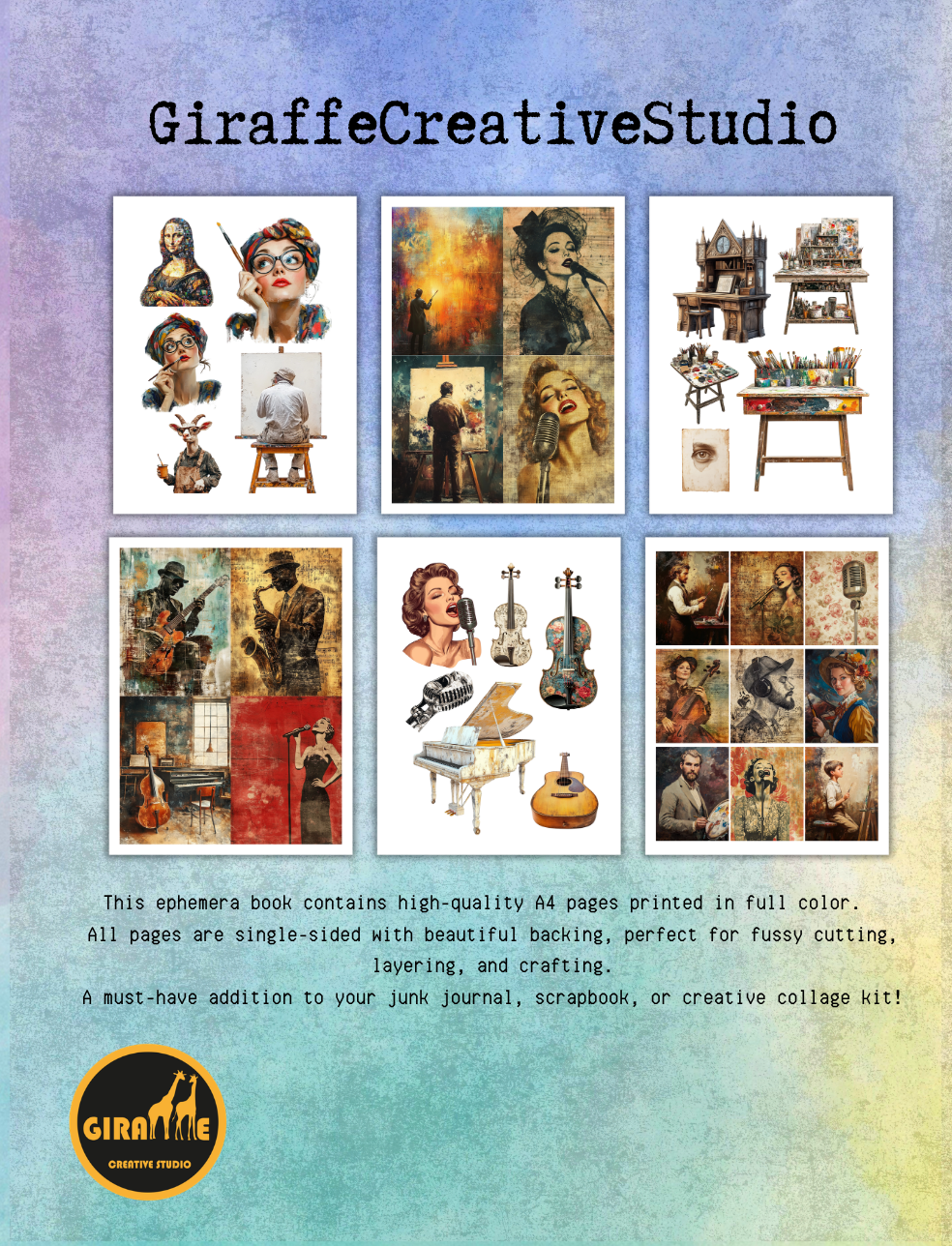 Whimsy Arts Vol 2 Cut & Collage Book