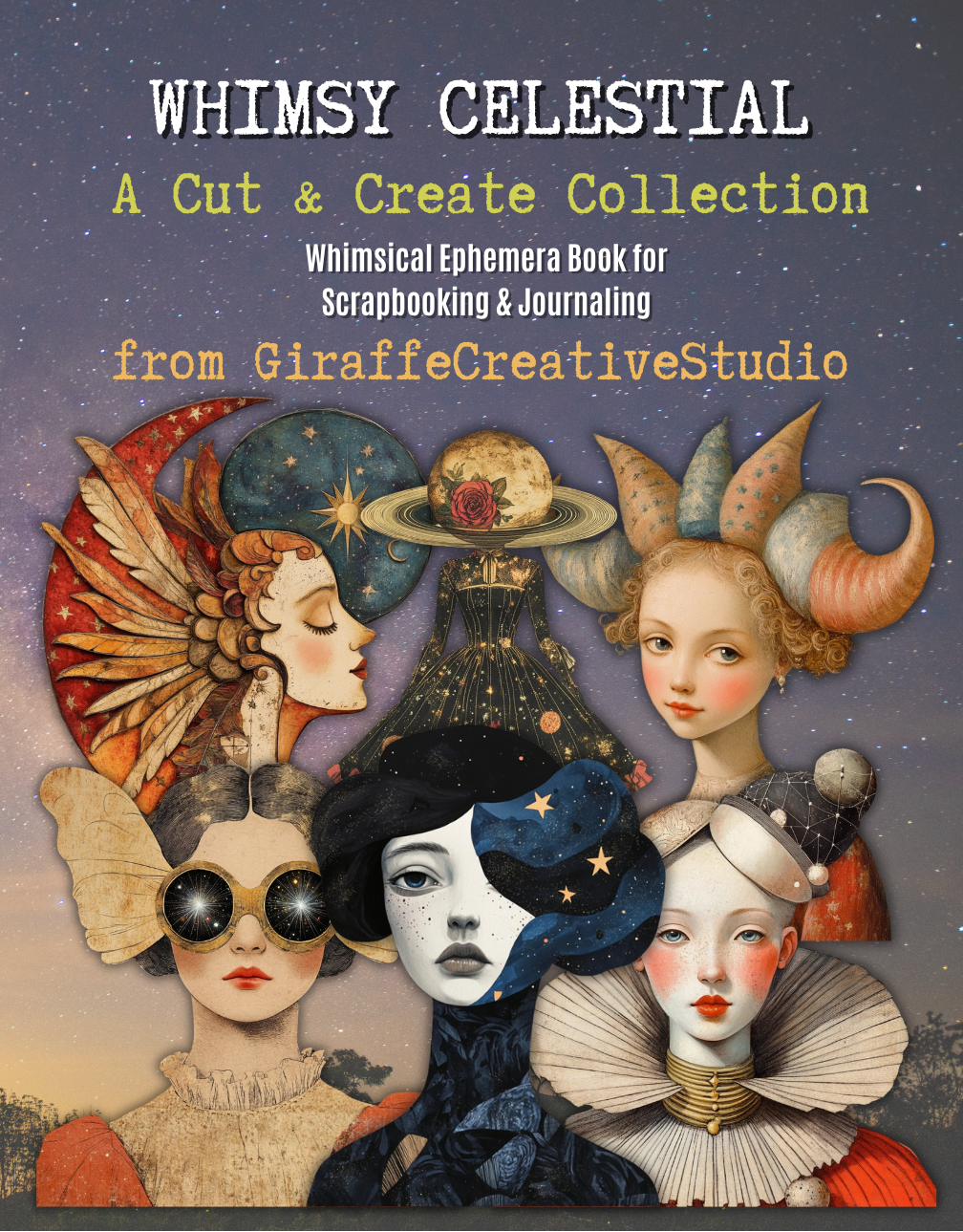 Whimsy Celestial Cut & Collage Book