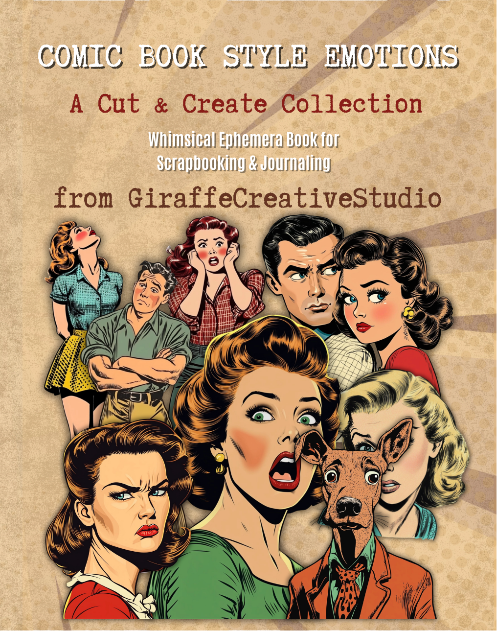 Comic Book Style Emotions Cut & Collage Book