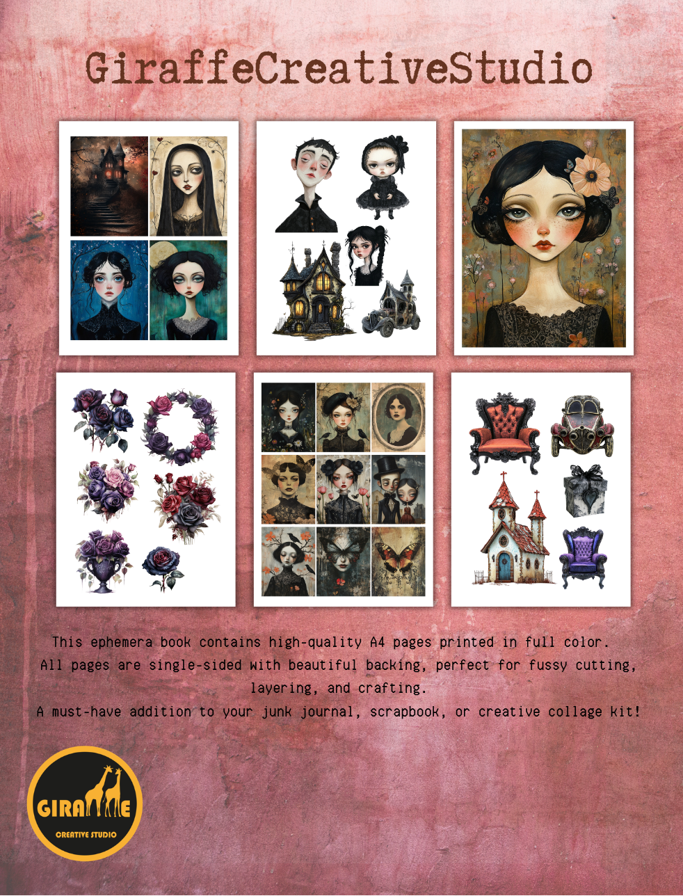 Whimsy Gothic Cut & Collage Book