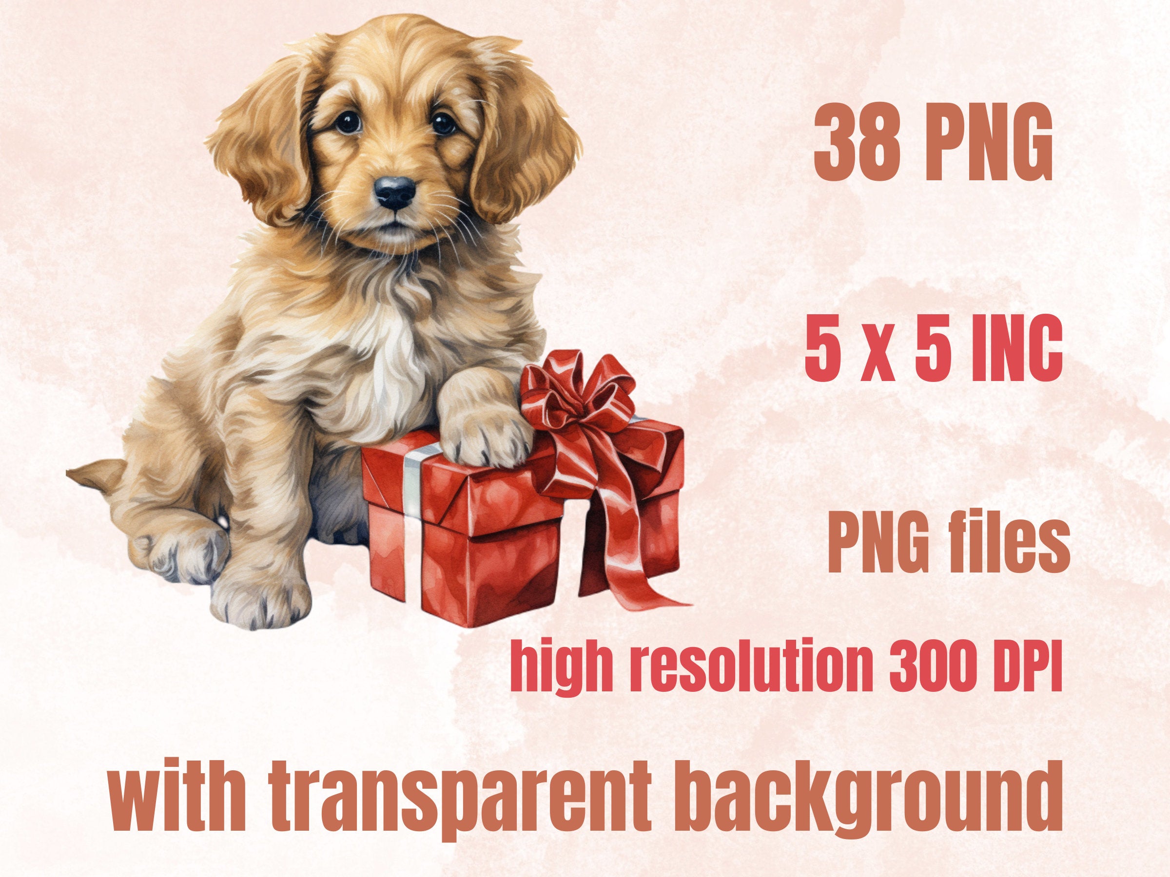 38 PNG Watercolor Christmas Animals Clipart, Merry Christmas Baby shower Clip art, Cute Winter Holiday Graphic png, Xmas Noel Sublimation
