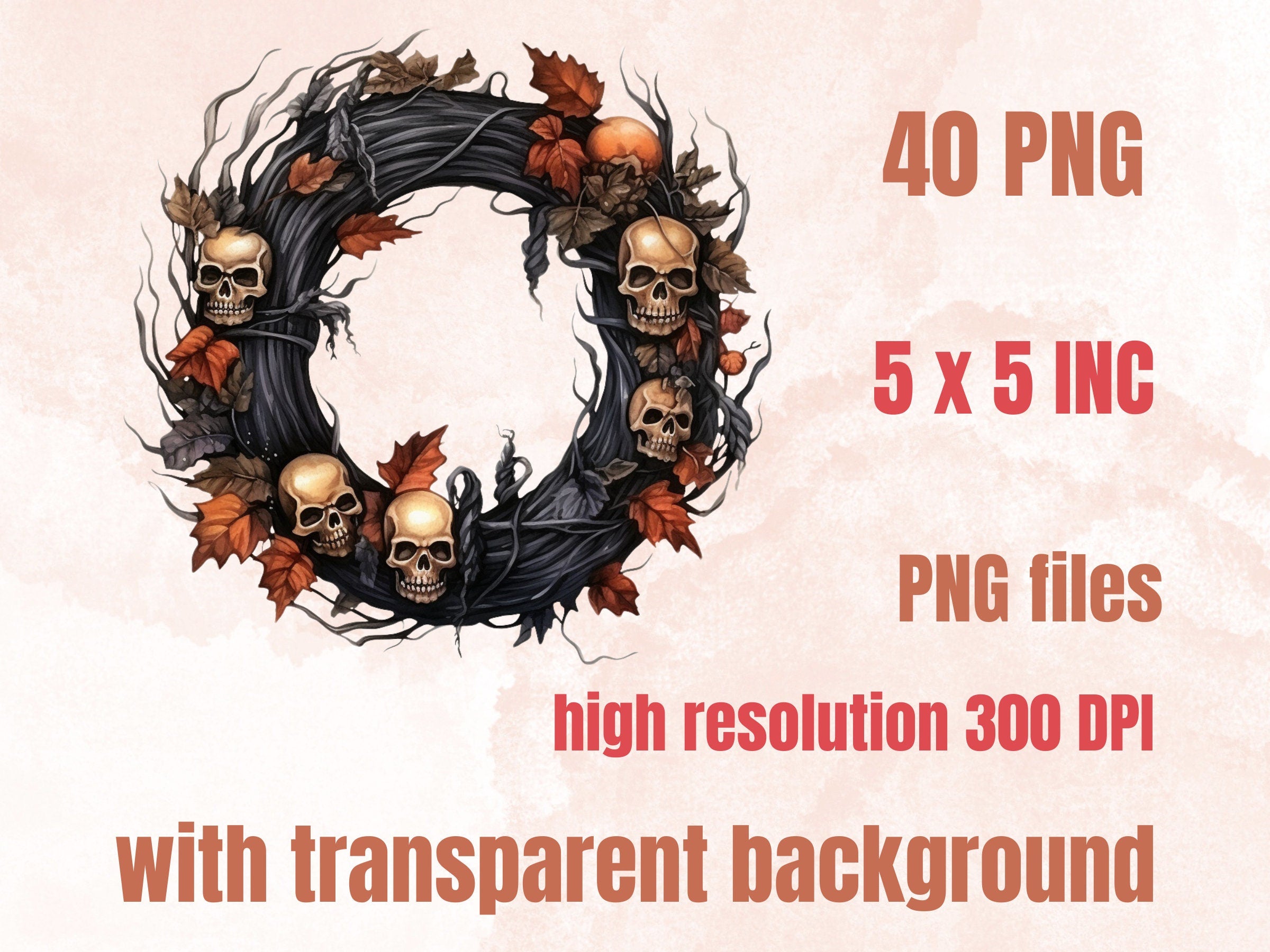 40 PNG Watercolor Halloween Frames Clipart, Halloween Wreaths Illustrations Clip art, Fall Witchcraft png, Autumn Pumpkin Border Sublimation