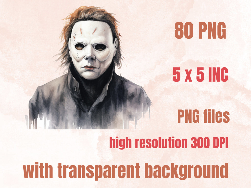 80 PNG Watercolor Halloween Characters Big Bundle Clipart, Horror Halloween Illustrations Clip art, Evil Characters png, Creepy Sublimation