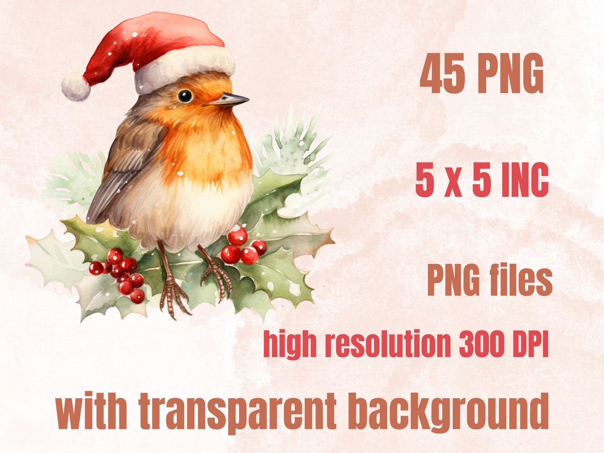 45 PNG Watercolour Fairytale Christmas Clipart, Enchanted Christmas Illustrations Clip art, Winter Holiday png, Fantasy Xmas Noel Ornaments