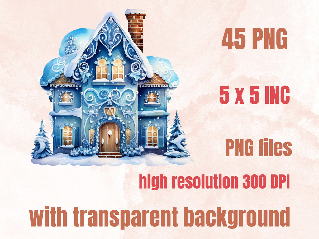 45 PNG Watercolour Blue Christmas Clipart, Pastel Christmas Blue Illustrations Clip art, Winter Holiday png, Pastel Xmas Noel Ornaments