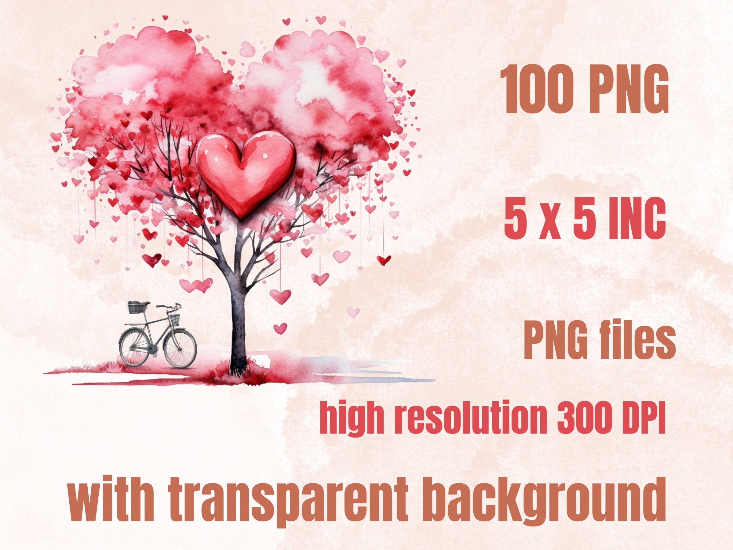 100 PNG Watercolor Valentine's Day Bundle Clipart, Floral Valentines Day Hearts Illustrations Clip art, Cute Love Couple Png Sublimation