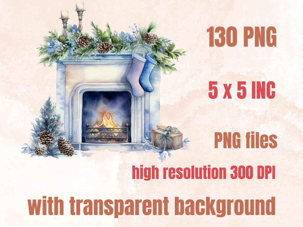 130 PNG Watercolor Winter Big Bundle Clipart, Snowy Forest Landscape Illustrations Clip art, Cozy Winter Wonderland Scenes Png Sublimation
