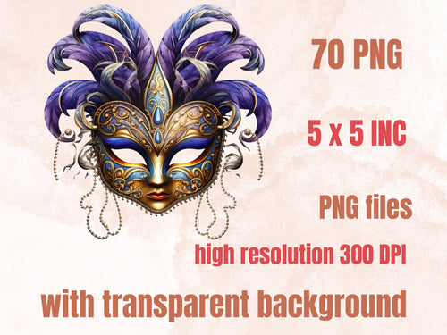 70 PNG Watercolour Mardi Gras Clipart, Masquerade Illustration Clip art, Fleur De Lis png, Fat Tuesday Sublimation, New Orleans Carnival png