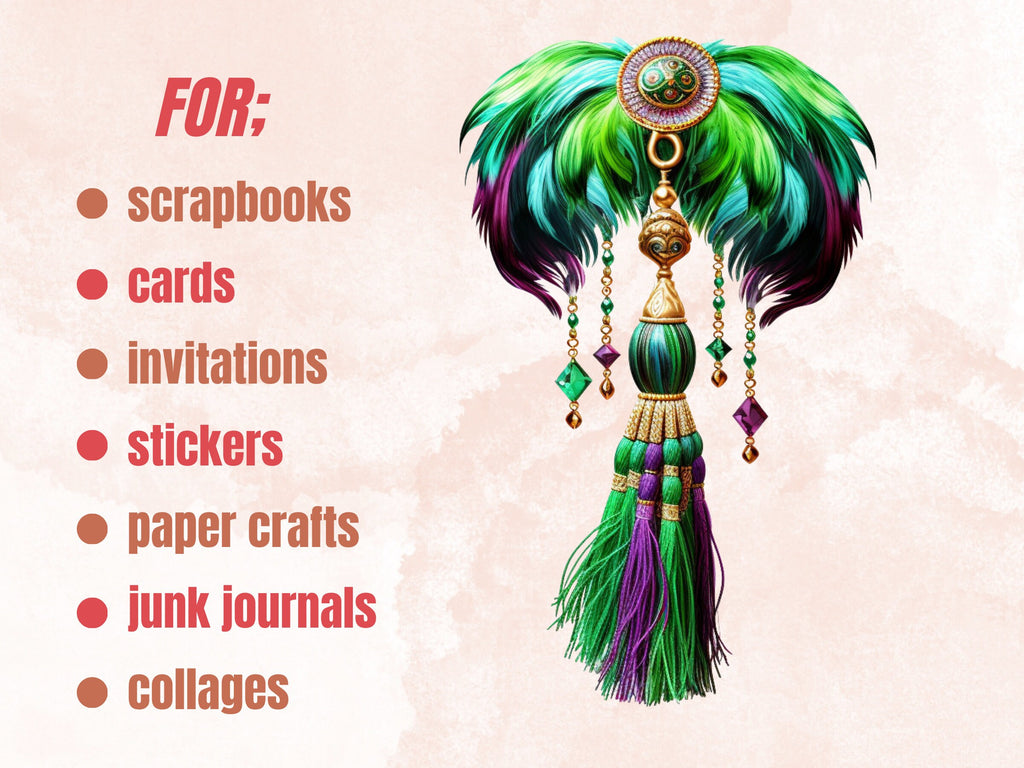 70 PNG Watercolour Mardi Gras Clipart, Masquerade Illustration Clip art, Fleur De Lis png, Fat Tuesday Sublimation, New Orleans Carnival png