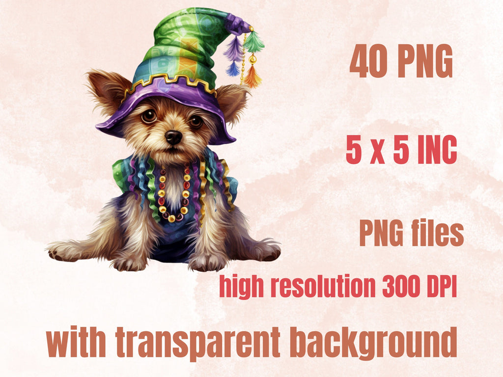40 PNG Watercolour Mardi Gras Animals Clipart, Cute Masquerade Illustration Clip art, Fat Tuesday Sublimation, New Orleans Carnival png