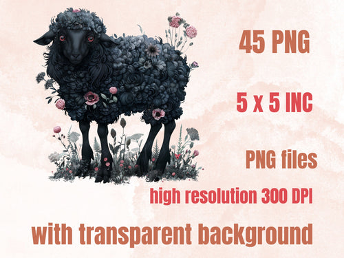 45 PNG Watercolor Gothic Spring Clipart, Creepy Spring Illustrations Clip art, Horror Spooky Ephemera png, Dark Fantasy Floral Sublimation