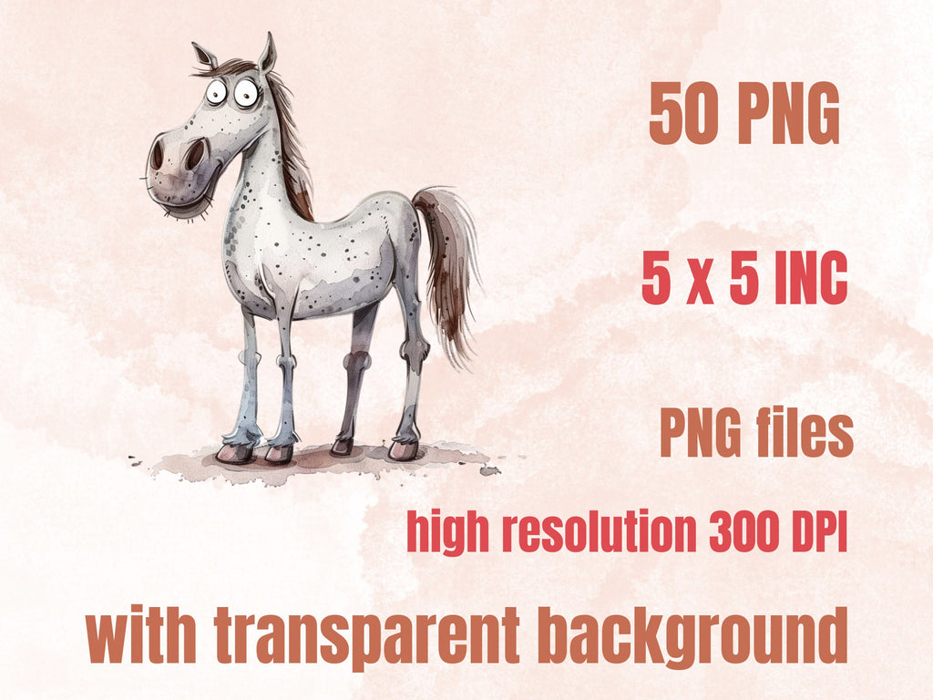50 PNG Watercolor Quirky Farm Animals Clipart, Whimsical Farm Illustrations Clip art, Funny Little Animal Emotions png, Quirky Sublimation