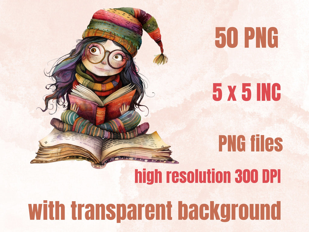 50 PNG Watercolor Quirky Girls Bundle Clipart, Whimsical Girl Illustrations Clip art, Funny Little Girls Emotions png, Quirky Sublimation