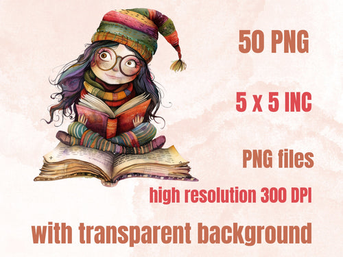 50 PNG Watercolor Quirky Girls Bundle Clipart, Whimsical Girl Illustrations Clip art, Funny Little Girls Emotions png, Quirky Sublimation