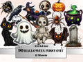 Halloween Fussy Cut Pages, Gothic Fussy Cut Ephemera Collection, Halloween Add On Junk Journal Kit, Creepy Scrapbooking, Spooky Sticker Set