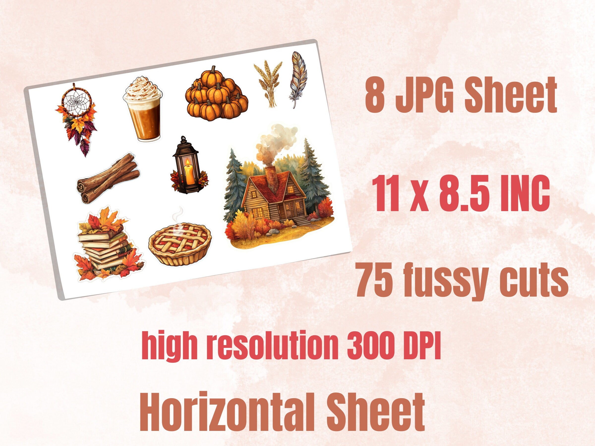 Cozy Fall Bundle Fussy Cut Pages, Vintage Autumn Fussy Cut Ephemera, Rustic Fall Add On Journal Kit, Cozy Scrapbooking, Fall Sticker Set