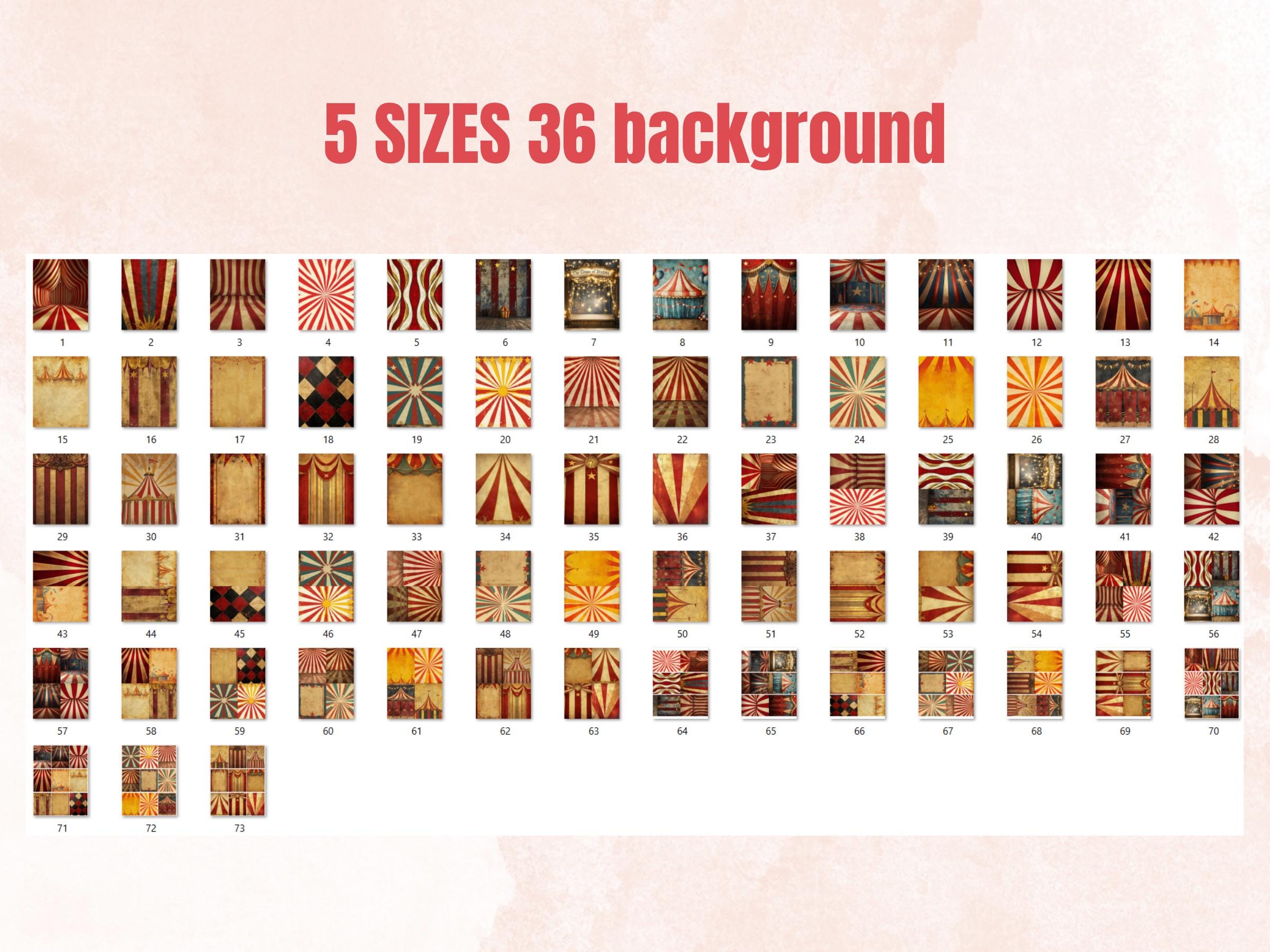 Pelicular Circus Collage Elements Kit, Whimsical Circus Fussy Cut, Quirky Circus People Clipart, Junk Journal Clipart + Background Bundle
