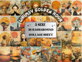 Whimsy Golden Hour Collage Paper, Surreal Sunset Mixed Media Sheet, Whimsical Sunrise Ephemera Images, Quirky Junk Journal, Scrapbook Paper