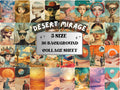 Desert Mirage Collage Paper, Whimsy Surreal Desert Mixed Media Art Sheet, Whimsical Ephemera Images, Pastel Junk Journal, Scrapbook Paper