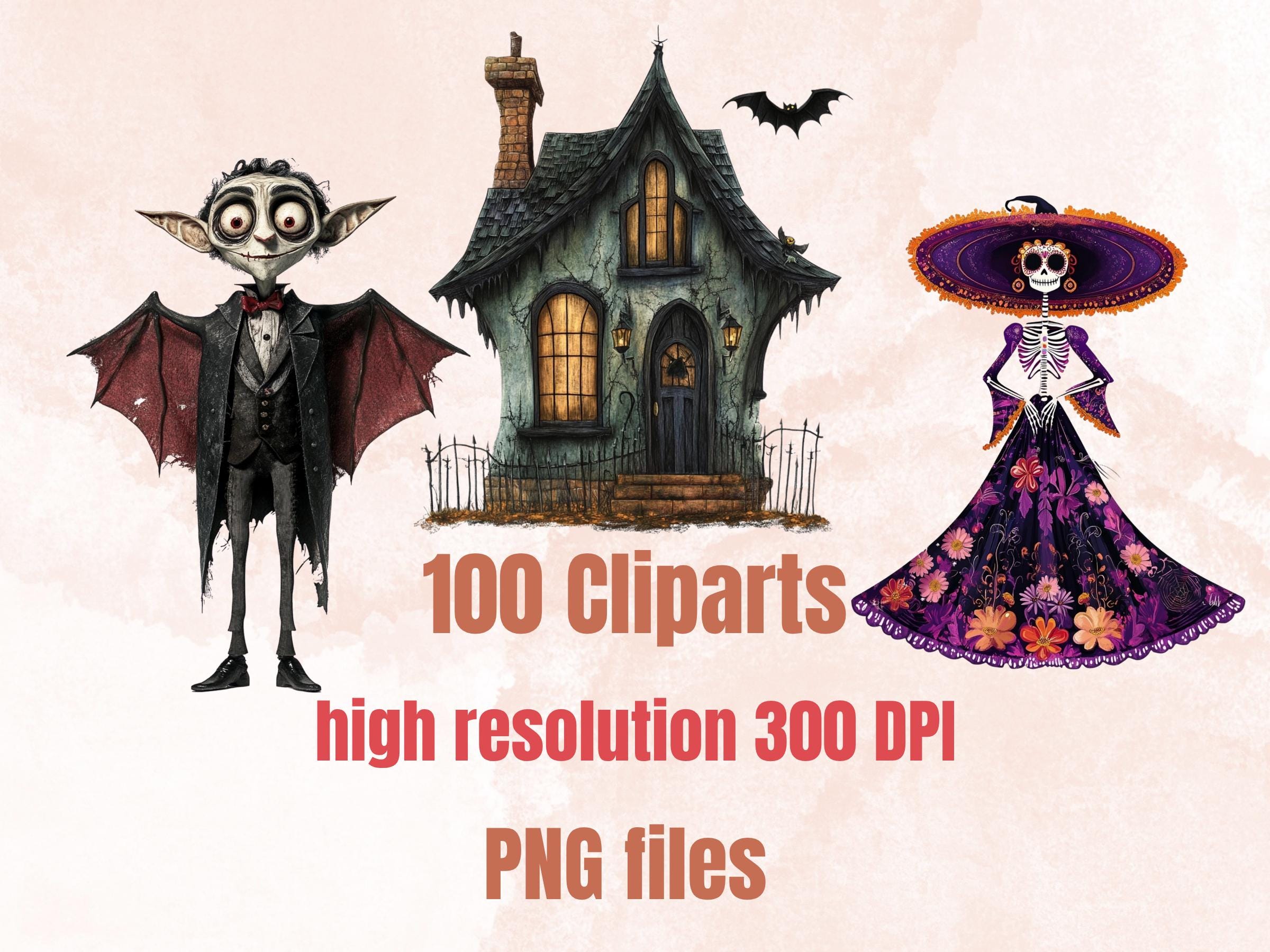 Spooky Season Collage Elements Bundle, Creepy Halloween Fussy Cut, Quirky Scary Fall Clipart, Whimsy Junk Journal, Mixed Media Art Sheet