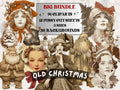 Old Christmas Collage Elements Bundle, Vintage Christmas Fussy Cut, Retro Xmas Characters Clipart, Quirky Junk Journal, Xmas Scrapbooking