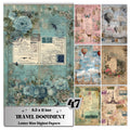 Travel Documentary Junk Journal Pages, Wanderlust Backgrounds, Adventure Ephemera Collage Paper, Scrapbooking, Instant Printable Download