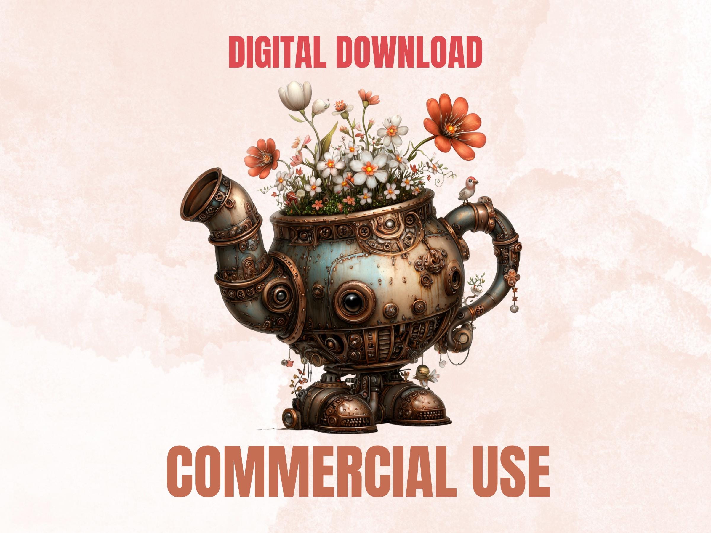 Whimsical Steampunk Clipart Bundle – 87 PNG Industrial Gears, Girls, Animals, Objects, Signs for Crafts & Journals (Digital Download)