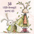 Watercolor Bunny Secret Life Clipart: Whimsical Rabbit Storybook Illustration PNG (Digital Download)