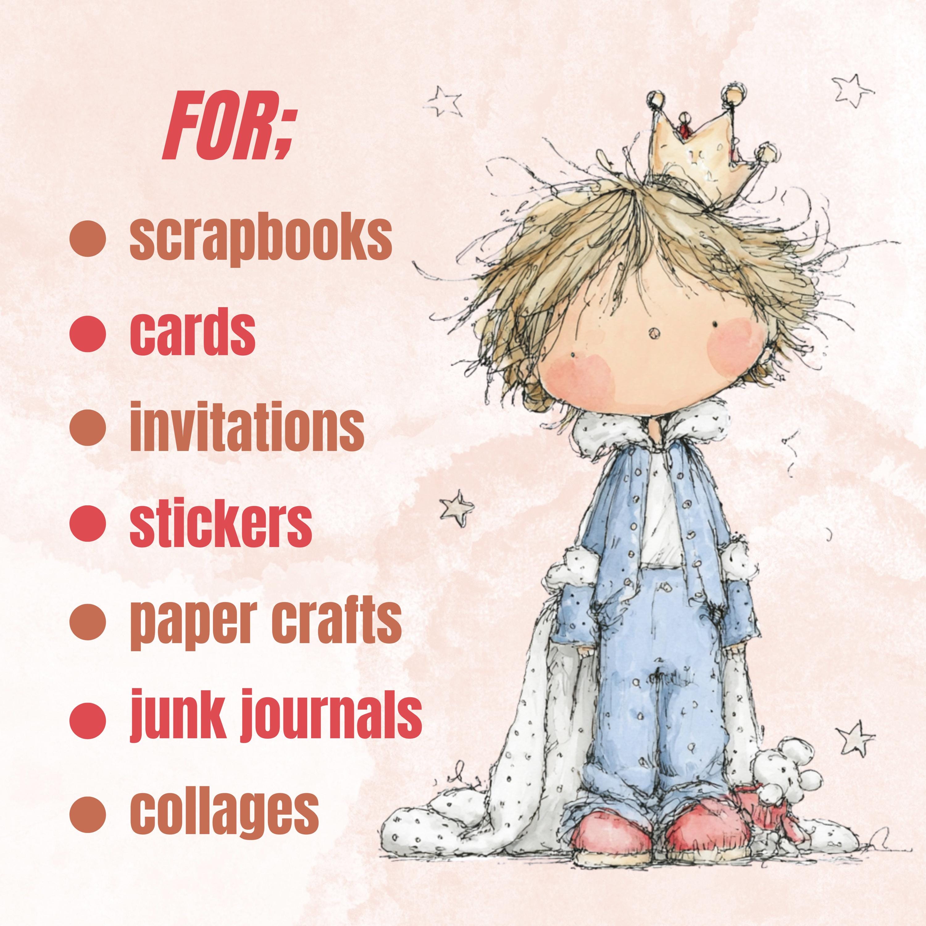 Watercolor Little Boy Clipart: Whimsical Blue Nursery Illustration PNG (Digital Download)