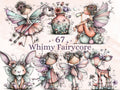 Whimsical Fairycore Clipart Bundle, Quirky Fairy Garden PNG Illustrations (Digital Download, Commercial Use)