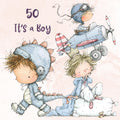 Watercolor Little Boy Clipart: Whimsical Blue Nursery Illustration PNG (Digital Download)